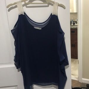 Navy blouse